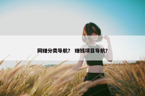 网赚分类导航？ 赚钱项目导航？