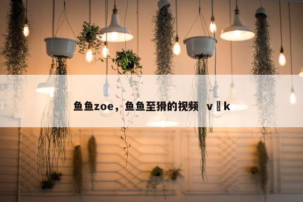 鱼鱼zoe，鱼鱼至猾的视频  v k
