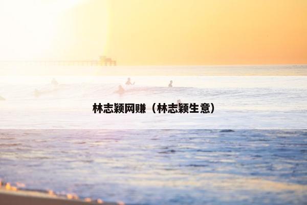 林志颖网赚（林志颖生意）