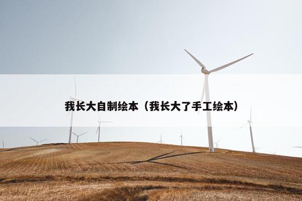 我长大自制绘本（我长大了手工绘本）