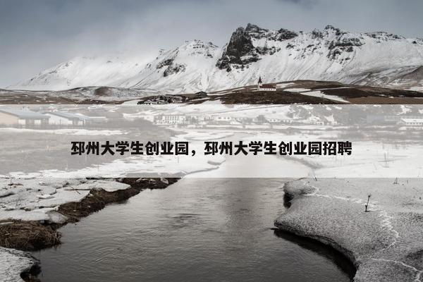 邳州大学生创业园，邳州大学生创业园招聘