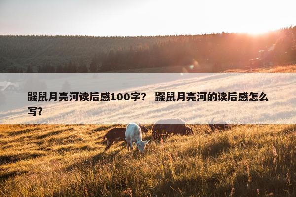 鼹鼠月亮河读后感100字？ 鼹鼠月亮河的读后感怎么写？