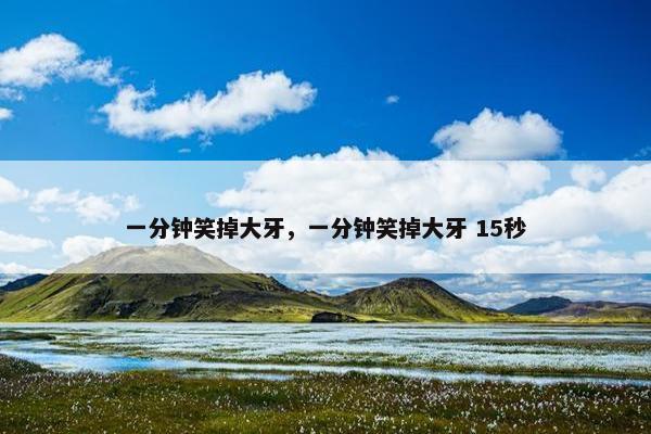 一分钟笑掉大牙，一分钟笑掉大牙 15秒
