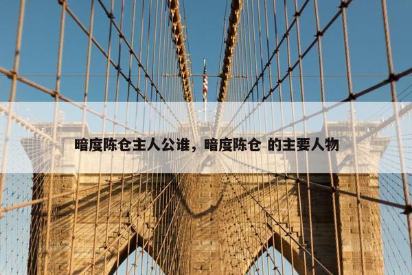 暗度陈仓主人公谁，暗度陈仓 的主要人物