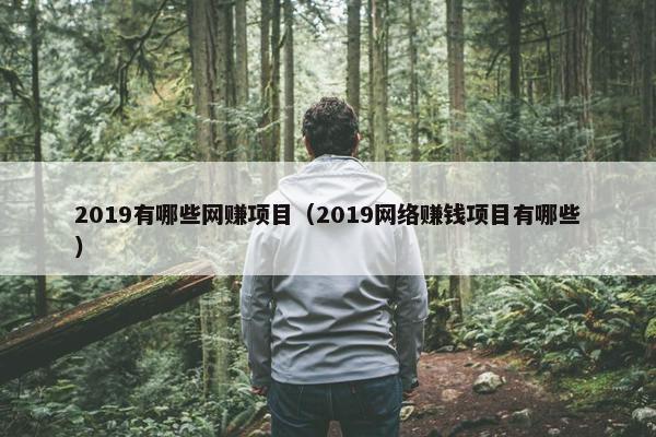 2019有哪些网赚项目（2019网络赚钱项目有哪些）
