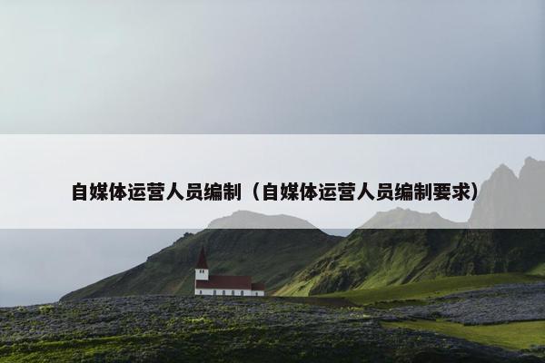 自媒体运营人员编制（自媒体运营人员编制要求）