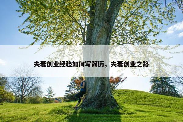夫妻创业经验如何写简历，夫妻创业之路