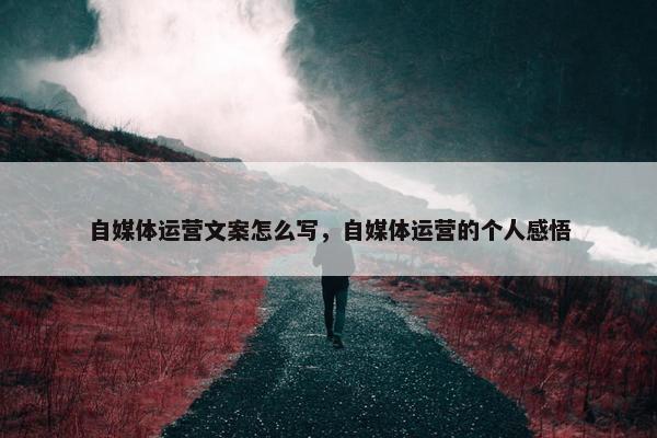自媒体运营文案怎么写，自媒体运营的个人感悟