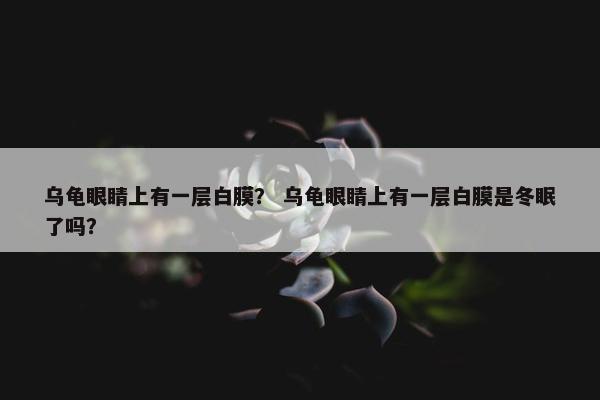乌龟眼睛上有一层白膜？ 乌龟眼睛上有一层白膜是冬眠了吗？