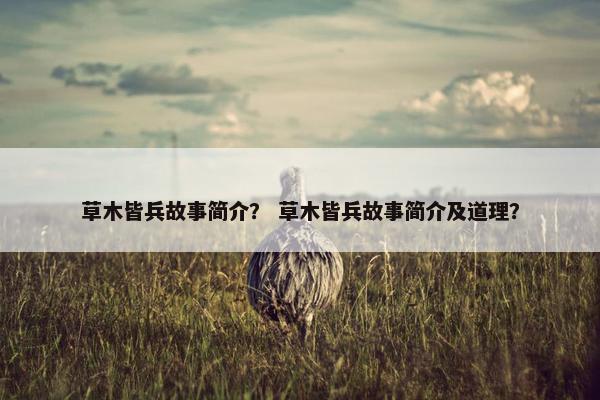 草木皆兵故事简介？ 草木皆兵故事简介及道理？
