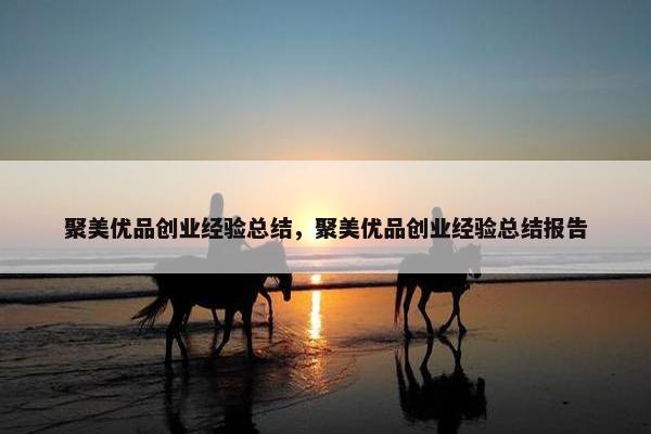 聚美优品创业经验总结，聚美优品创业经验总结报告