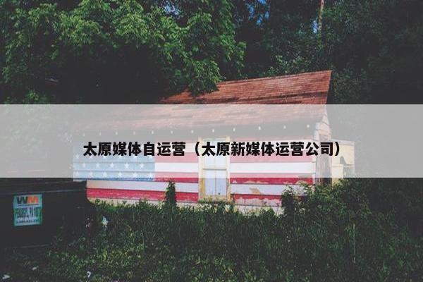 太原媒体自运营（太原新媒体运营公司）