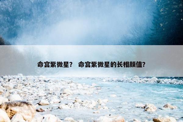 命宫紫微星？ 命宫紫微星的长相颜值？