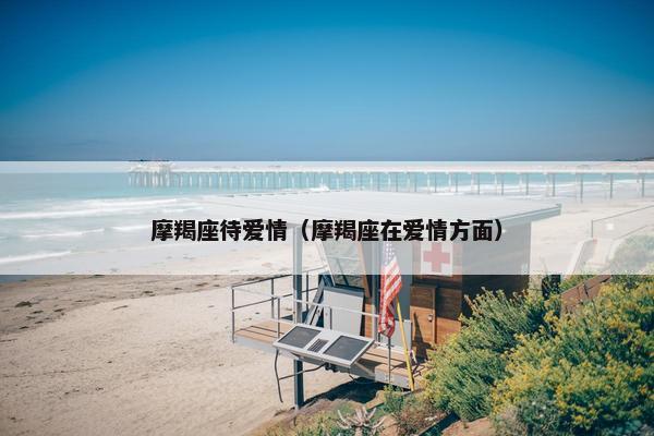 摩羯座待爱情（摩羯座在爱情方面）