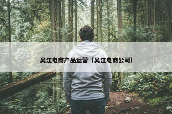 吴江电商产品运营（吴江电商公司）