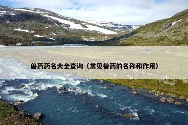 兽药药名大全查询（常见兽药的名称和作用）