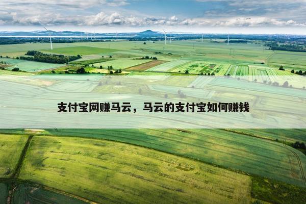 支付宝网赚马云，马云的支付宝如何赚钱