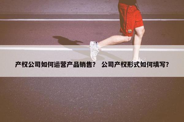 产权公司如何运营产品销售？ 公司产权形式如何填写？
