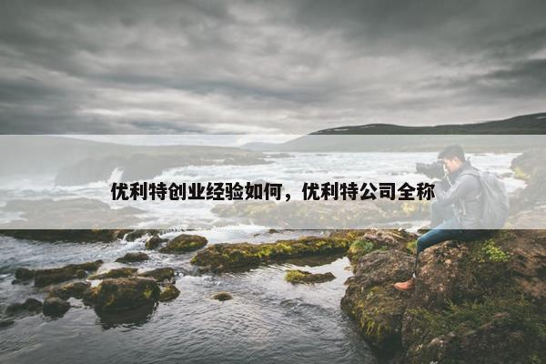 优利特创业经验如何，优利特公司全称