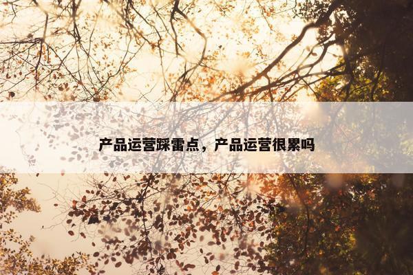 产品运营踩雷点，产品运营很累吗