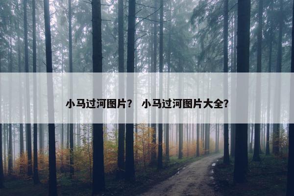 小马过河图片？ 小马过河图片大全？
