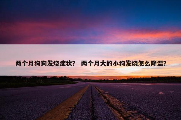两个月狗狗发烧症状？ 两个月大的小狗发烧怎么降温？