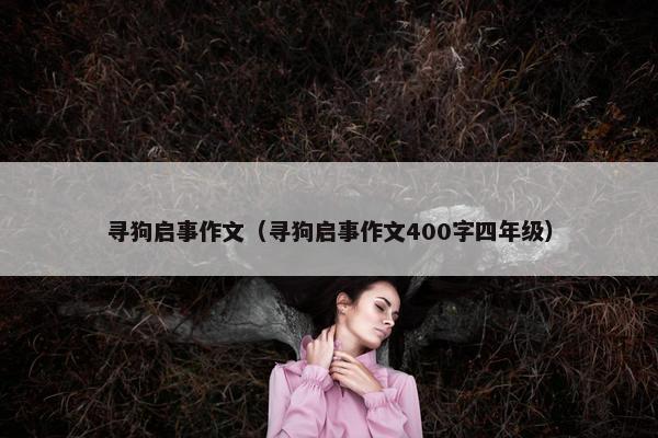 寻狗启事作文（寻狗启事作文400字四年级）