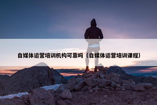 自媒体运营培训机构可靠吗（自媒体运营培训课程）