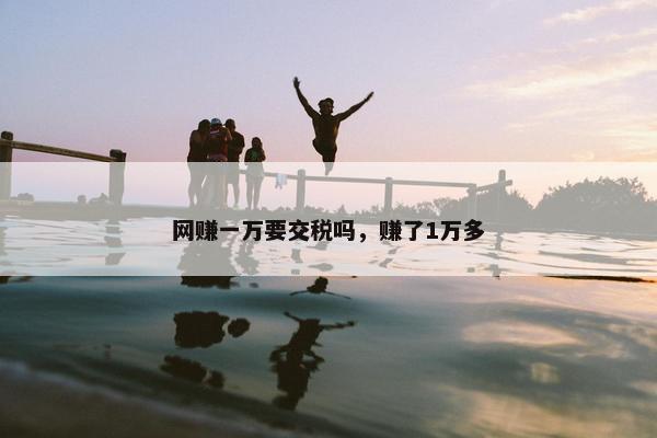 网赚一万要交税吗，赚了1万多