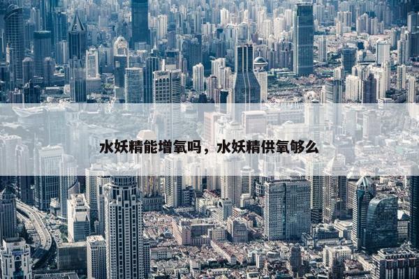 水妖精能增氧吗，水妖精供氧够么