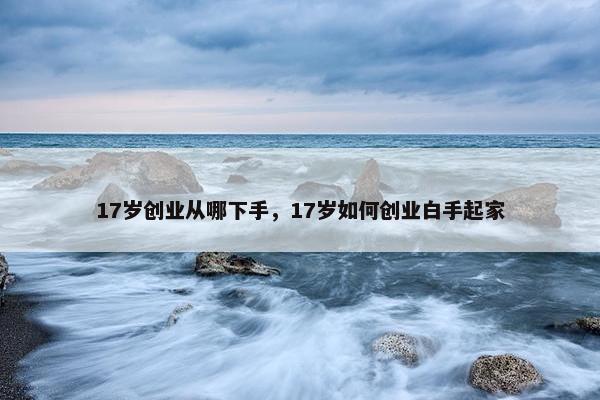 17岁创业从哪下手，17岁如何创业白手起家